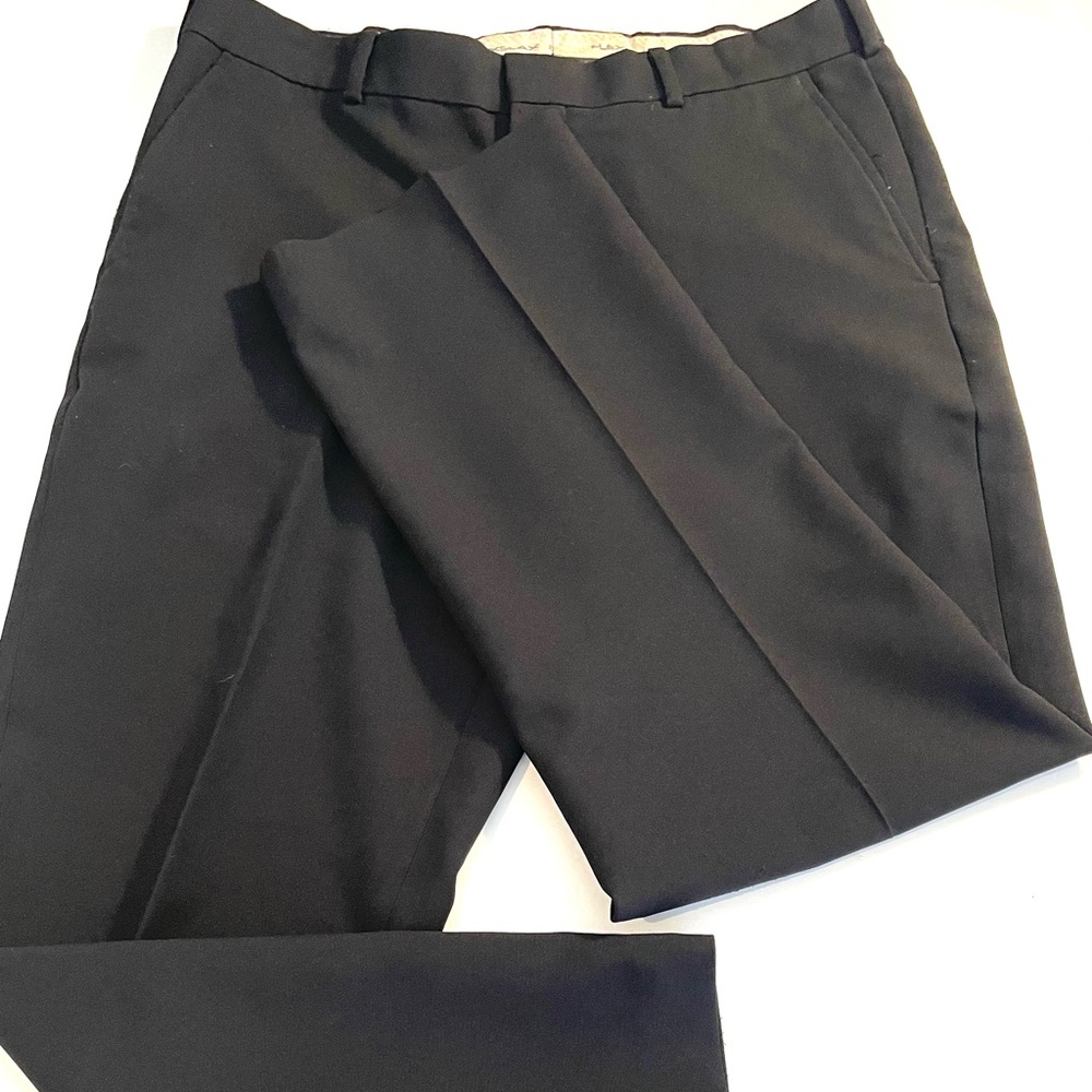 David Taylor Men's Black Dress Pants - Classic Tailored Fit